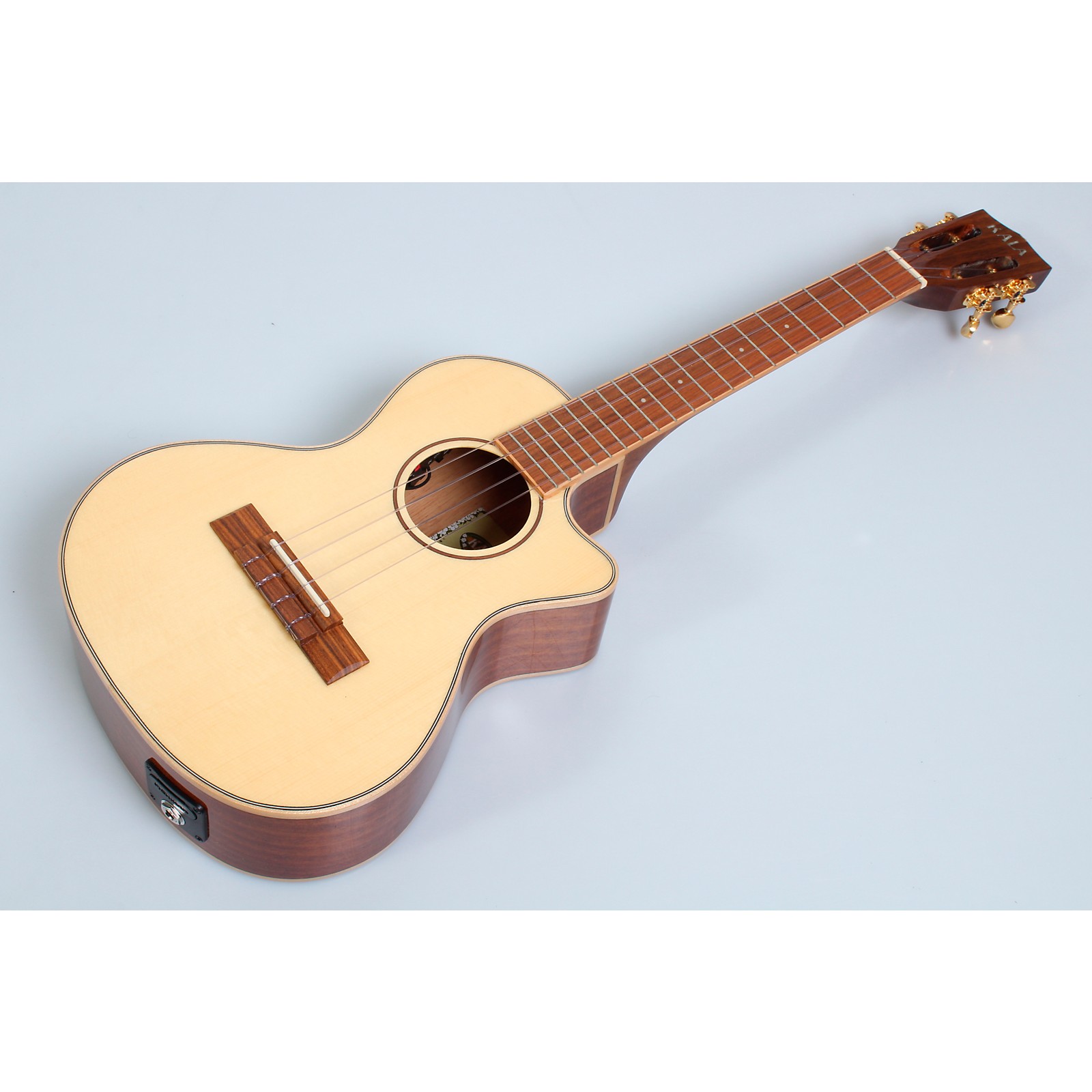 Open Box Kala Solid Spruce Top Koa Gloss Cutaway AcousticElectric