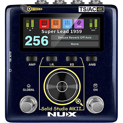 NUX Solid Studio MKII Preamp, Power Amp Simulator and IR Loader Pedal -