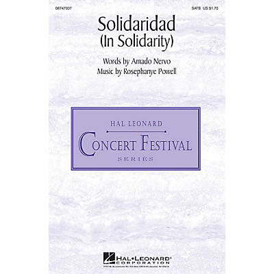 Hal Leonard Solidaridad (In Solidarity) SATB composed by Rosephanye Powell