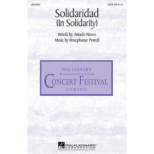 Hal Leonard Solidaridad (In Solidarity) SATB composed by Rosephanye Powell