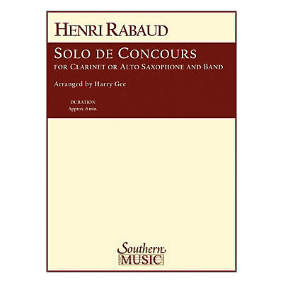 Southern Solo De Concours Concert Band Level 4 Arranged by Harry Gee