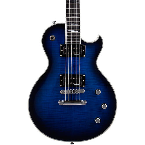 Schecter Guitar Research Solo-II Supreme Electric Guitar See Thru Blue Burst