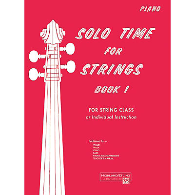 Alfred Solo Time for Strings Book 1 Piano Acc.