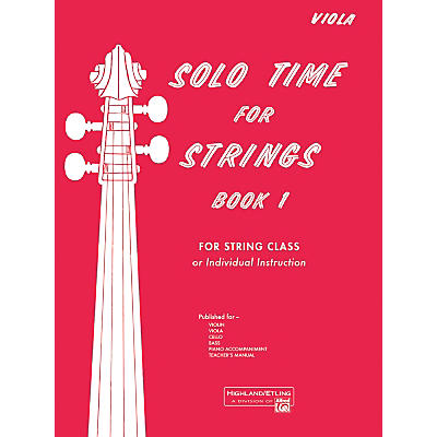 Alfred Solo Time for Strings Book 1 Viola
