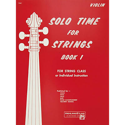 Alfred Solo Time for Strings Book 1 Violin