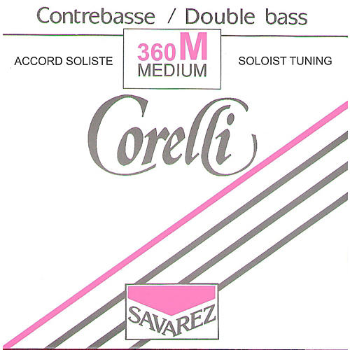 Corelli Solo Tungsten Series Double Bass String Set 3/4 Size Medium Ball End