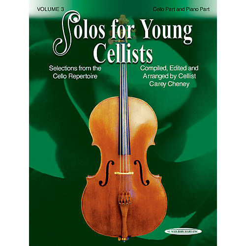 Solos for Young Cellists Cello Part and Piano Accompaniment Volume 3 Book