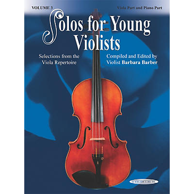 Alfred Solos for Young Violists Vol. 3 (Book)