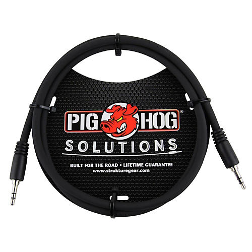 Pig Hog Solutions 3.5mm TRS to 3.5mm TRS Adapter Cable 6 ft.