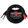 Pig Hog Solutions Dual Cable RCA to 1/4