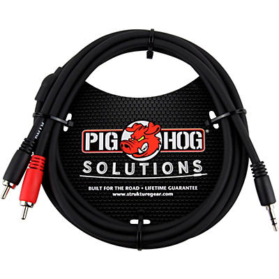 Pig Hog Solutions Stereo Breakout Cable 3.5 mm to Dual RCA
