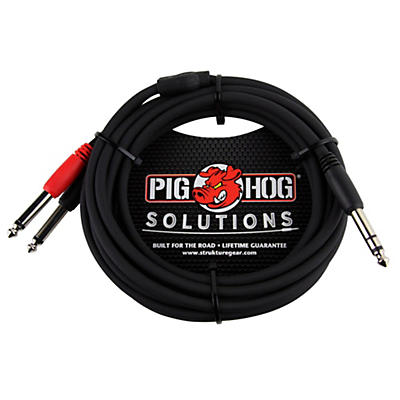 Pig Hog Solutions TRS(M) to Dual 1/4" Insert Cable