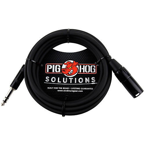 Pig Hog Solutions TRS(M) to XLR(M) Balanced Adapter Cable 10 ft.