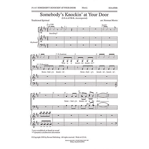 PAVANE Somebody's Knockin' at Your Door SATB arranged by Norman Morris