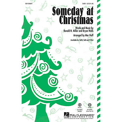Hal Leonard Someday at Christmas SAB by Stevie Wonder arranged by Mac Huff