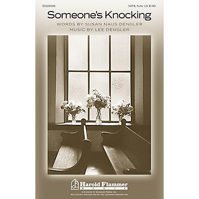 Shawnee Press Someone's Knocking SATB composed by Lee Dengler