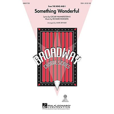 Hal Leonard Something Wonderful (from The King and I) ShowTrax CD Arranged by Mark Brymer