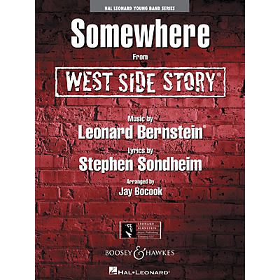 Hal Leonard Somewhere (from West Side Story) Full Score Concert Band Level 3 Arranged by Jay Bocook