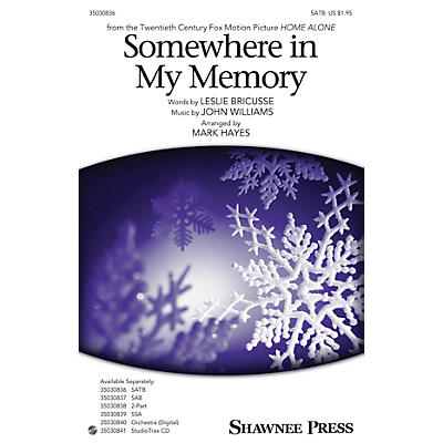 Shawnee Press Somewhere in My Memory Studiotrax CD Arranged by Mark Hayes