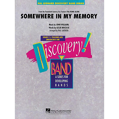 Hal Leonard Somewhere in My Memory (from HOME ALONE) Concert Band Level 1.5 Arranged by Paul Lavender