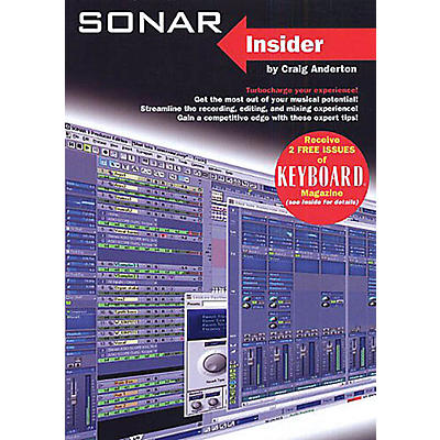 SCHIRMER TRADE Sonar Insider (Turbocharge Your Sonar Experience!) Omnibus Press Series Softcover