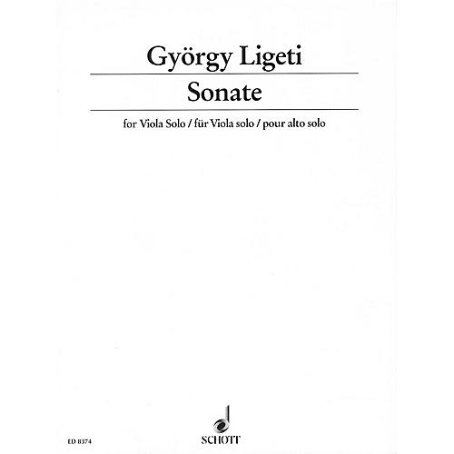 Schott Sonata (1991-1994) (for Solo Viola) Schott Series Composed by György Ligeti