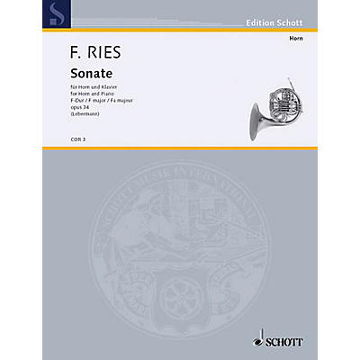 Schott Sonata F Major Op. 34 (Horn and Piano) Schott Series