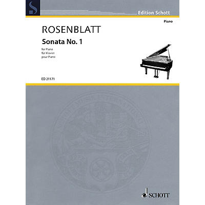 Schott Sonata No. 1 Schott Series Softcover Composed by Alexander Rosenblatt