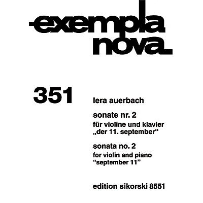 SIKORSKI Sonata No. 2 for Violin and Piano (September 11) String Series