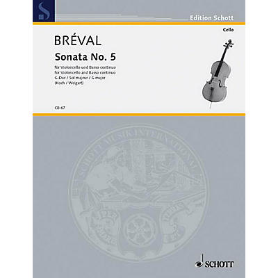 Schott Sonata No. 5 in G Major (Cello and Piano) Schott Series