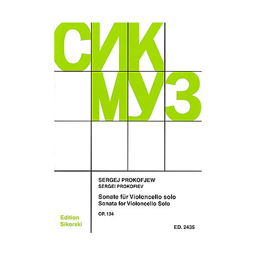 SIKORSKI Sonata Op. 134 (Violoncello Solo) String Series Softcover
