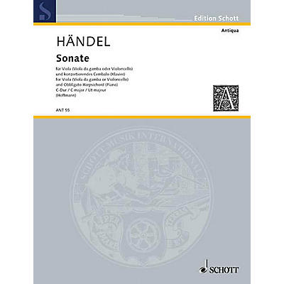 Schott Sonata Schott Series Composed by Georg Friedrich Händel Arranged by Adolf Hoffman