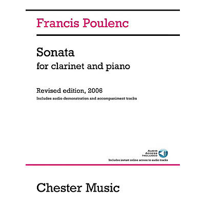 CHESTER MUSIC Sonata for Clarinet and Piano Music Sales America Series Softcover Audio Online