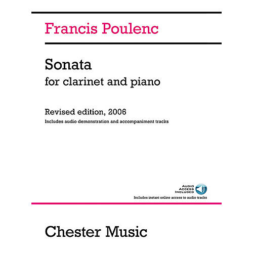 Chester Music Sonata for Clarinet and Piano Music Sales America Series Softcover Audio Online