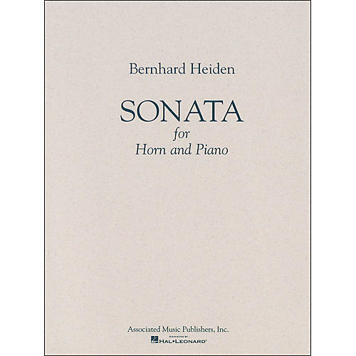 G. Schirmer Sonata for Horn And Piano