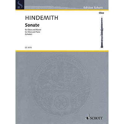 Schott Sonata (for Oboe & Piano - Revised Edition) Schott Series Book