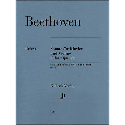 G. Henle Verlag Sonata for Piano And Violin F Major Op. 24 (Spring Sonata) By Beethoven