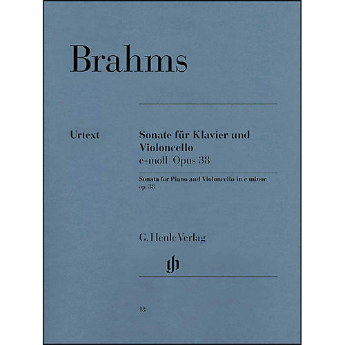 Sonata for Piano And Violoncello E Minor Op38 By Brahms