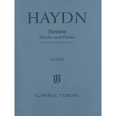 G. Henle Verlag Sonata for Piano and Violin in G Major Hob. XV:32 Henle Music Folios Series Softcover