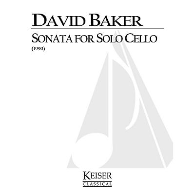 Lauren Keiser Music Publishing Sonata for Solo Cello LKM Music Series Composed by David Baker