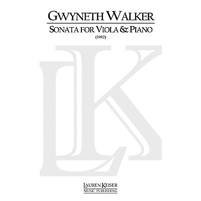 Lauren Keiser Music Publishing Sonata for Viola and Piano LKM Music Series Composed by Gwyneth Walker