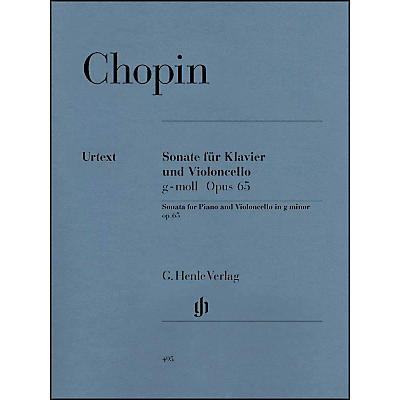 G. Henle Verlag Sonata for Violoncello and Piano G minor Op. 65 By Chopin