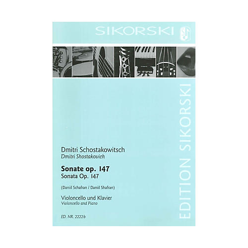 SIKORSKI Sonata for Violoncello and Piano String Series