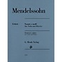 G. Henle Verlag Sonata in C Minor Henle Music Composed by Mendelssohn Bartholdy Edited by Ernst Herttrich