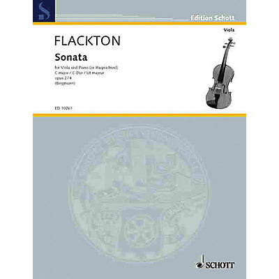 Schott Sonata in C Op. 2, No. 4 (Viola and Piano (Harpsichord)) Schott Series