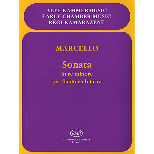 Editio Musica Budapest Sonata in D Minor, Op. 2, No. 2 EMB Series Composed by Benedetto Marcello