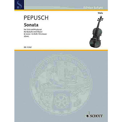 Schott Sonata in D minor (Viola and Piano) Schott Series