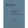 G. Henle Verlag Sonata in F Major Op. 99 for Piano and Violoncello Henle Music Folios Series Softcover by Johannes Brahms