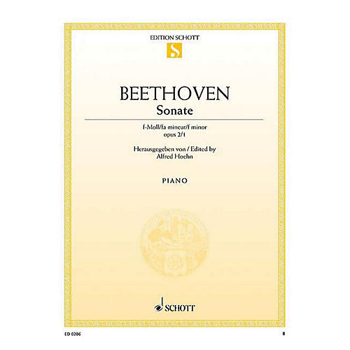 Schott Sonata in F Minor, Op. 2, No. 1 (Nach dem Urtext) Schott Series