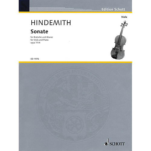 Schott Sonata in F, Op. 11, No. 4 (1919) (Viola and Piano) Schott Series Softcover